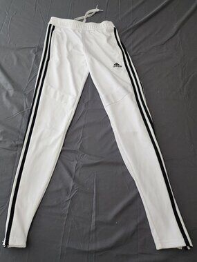 Adidas Tiro 17 ClimaCool Soccer Training Track Pants White Black Women's Size XS